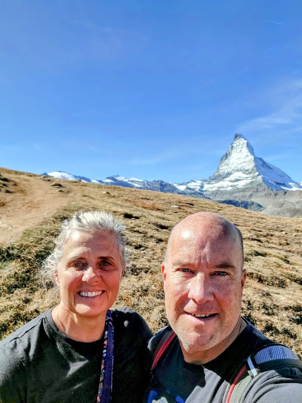 Hiking down from the Gornergrat