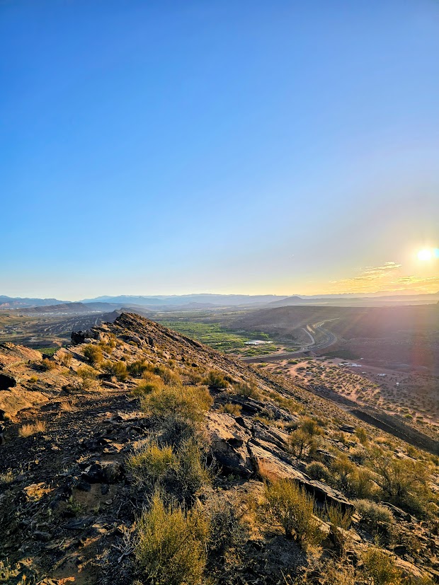 The sand dunes above St. George
