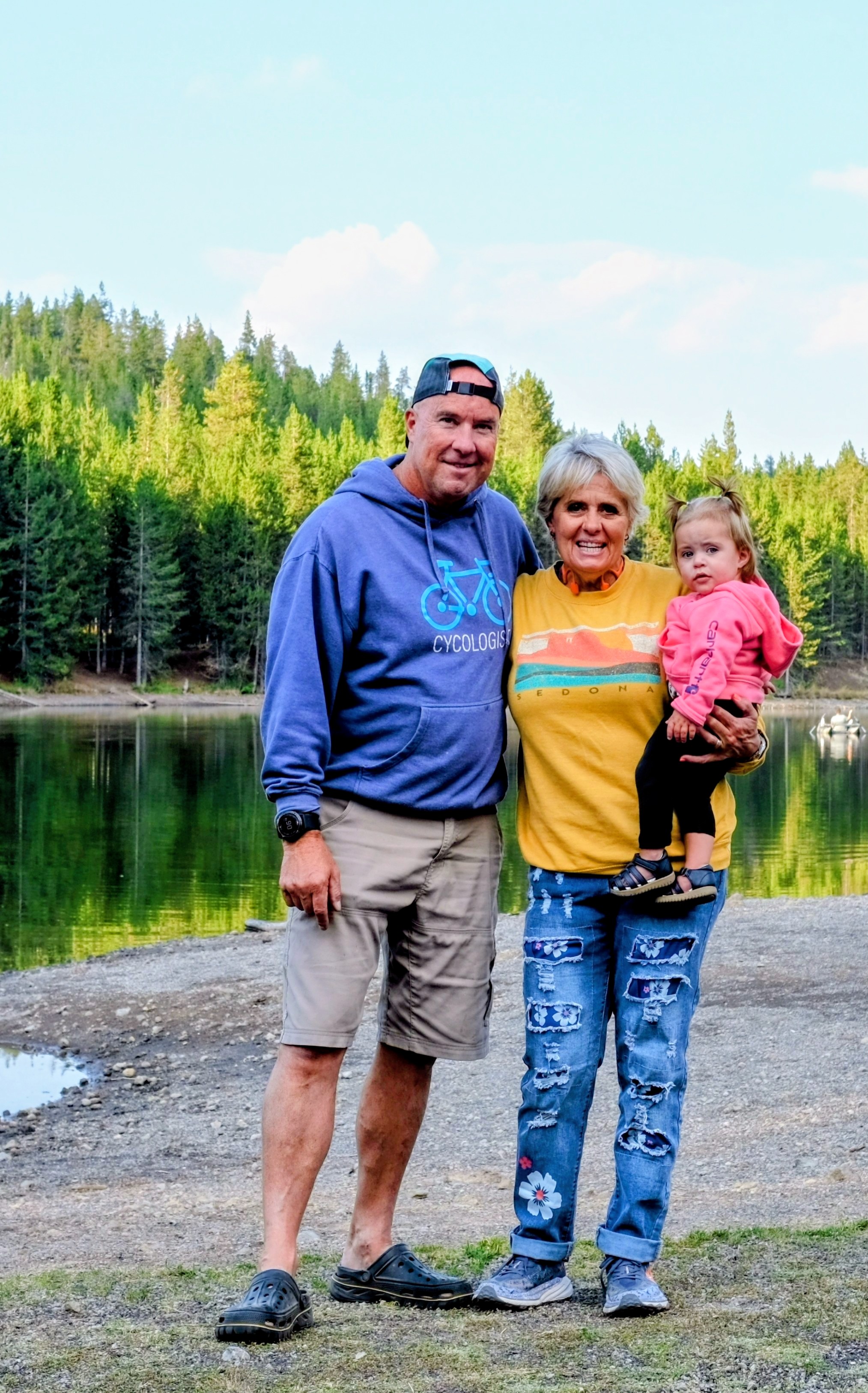 Labor Day camp at the lake near Ashton, Idaho